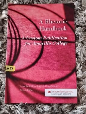 A Rhetoric Handbook - Magenta Cover